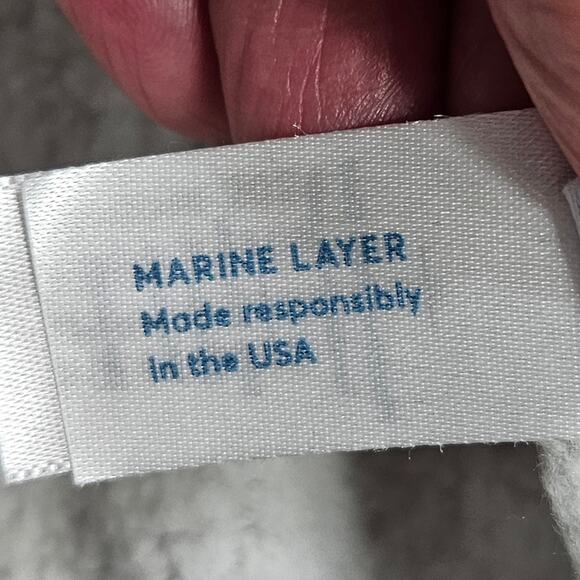 Marine Layer Samsara Gray Sweatshirt Pullover Large Unisex Made in USA - Picture 14 of 16